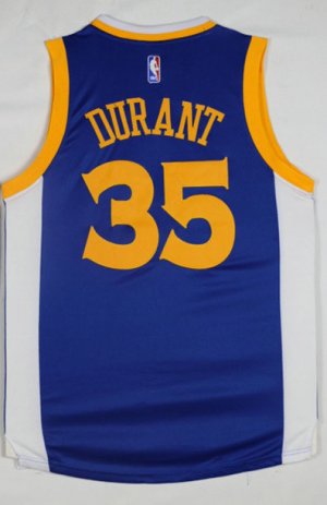 Maillot De Basket Golden State Warriors Kevin Durant 35 Champion Bleu